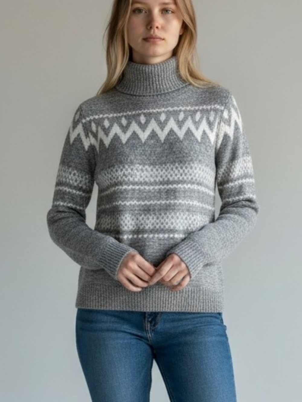 Holiday Time Grey Soft Winter Sweater Size X Small 0-2